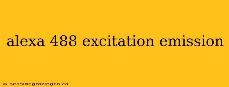 alexa 488 excitation emission