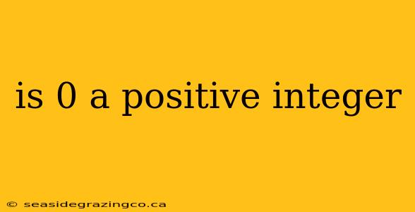 is 0 a positive integer