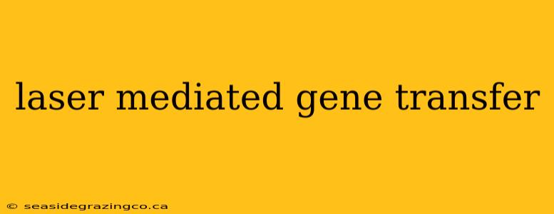 laser mediated gene transfer